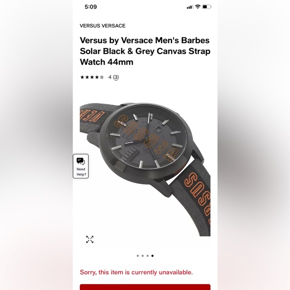 Mens Versace Versus watch NWOT - Picture 4 of 5